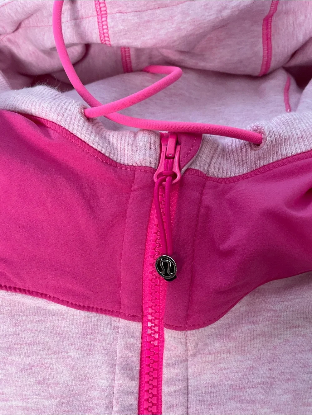 lululemon athletica Pink Two-Tone Zip Hoodie